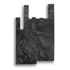 Kunststofftragetaschen aus recyceltem Material mit Hemdchenträger schwarz