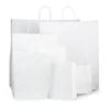 Premium Papiertragetaschen mit Kordelgriffen weiß