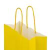 Papiertragetaschen mit Kordelgriffen gelb